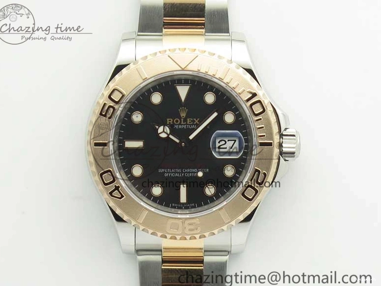 VRF Dial A2836 116621 Bracelet on RG Best Edition Yacht-Master SS 1:1 SS Black 0811